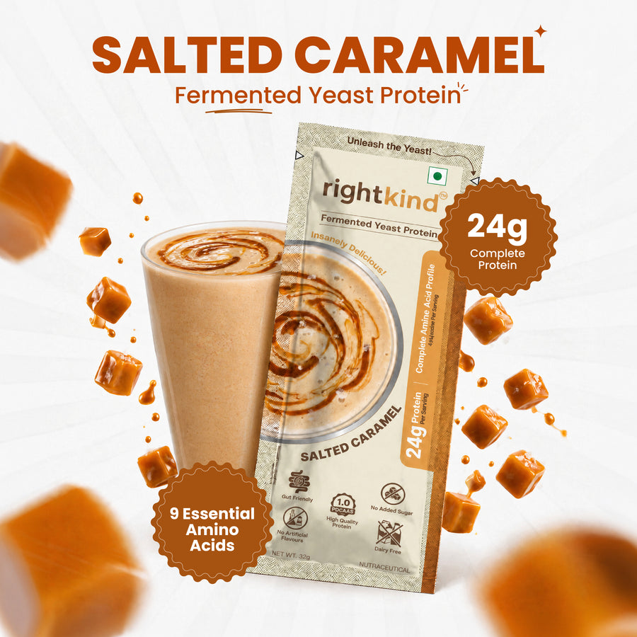 Salted Caramel Fermented Yeast Protein Powder RightKind