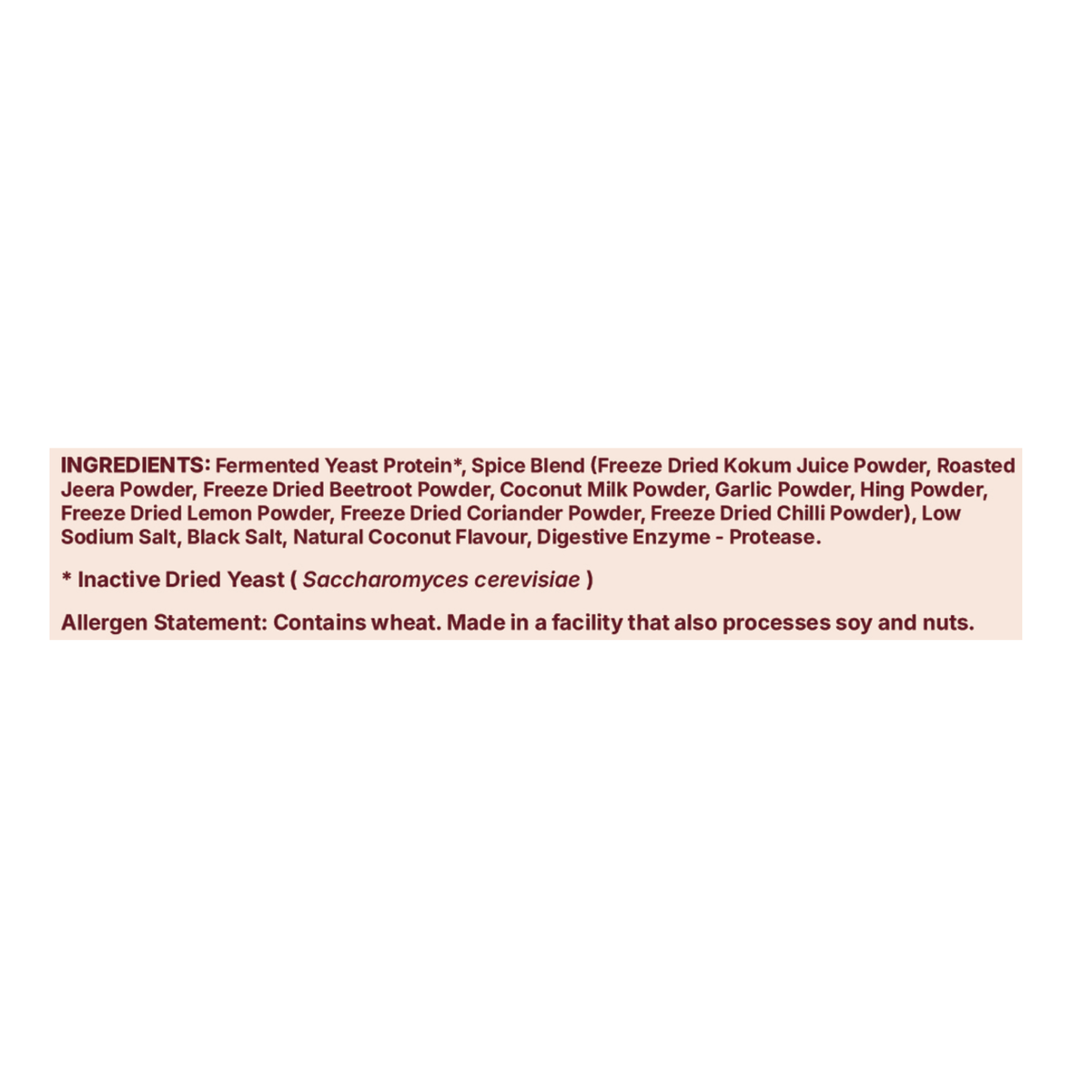 Coastal Kokum Fermented Yeast Protein Powder | 24g Protein/Serving | Gut Friendly | PDCAAS 1.0 | All 9 Essential Amino Acids | 5.43g BCAA | Dairy Free | No Added Sugar | Kokum Contains Antioxidants | 555g RightKind