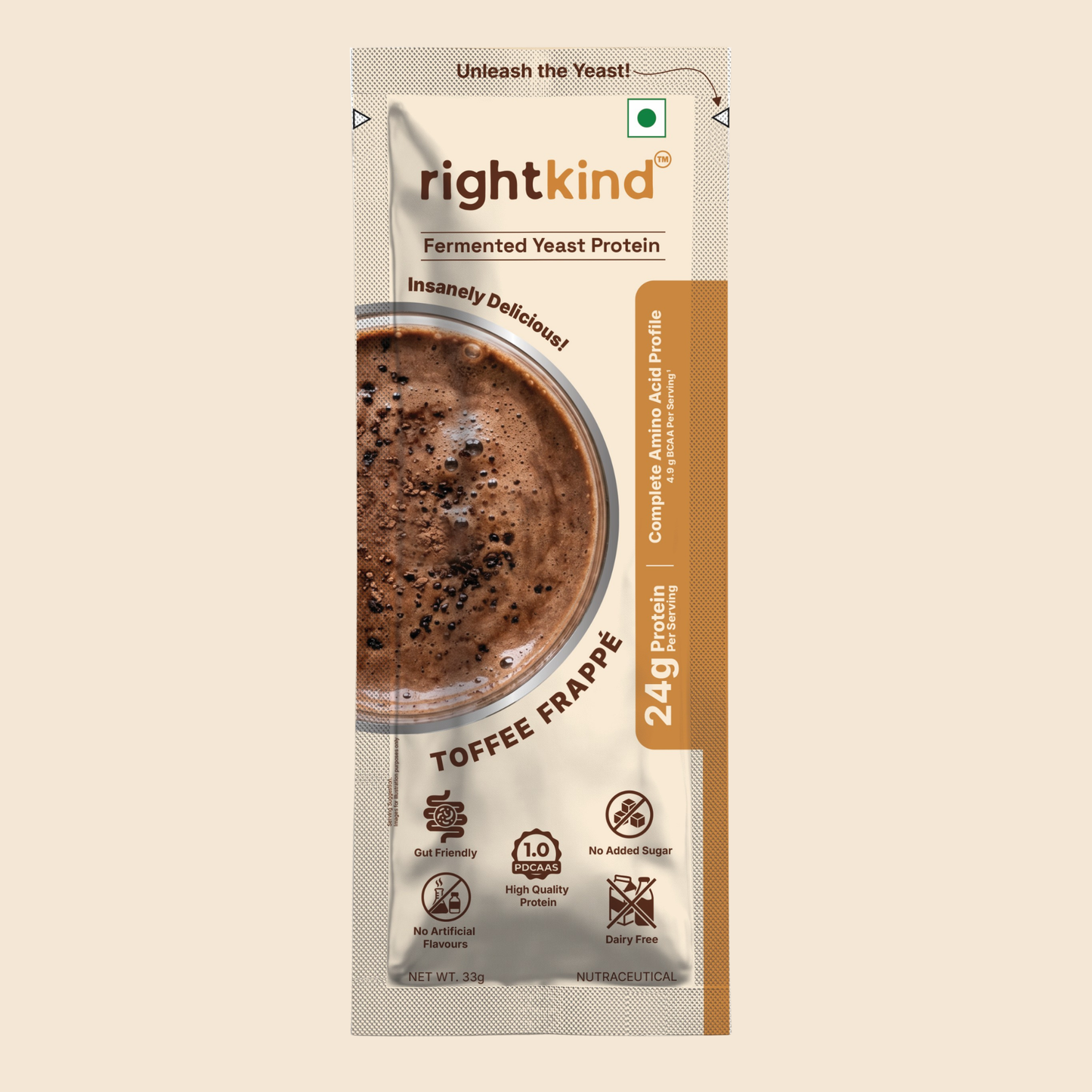 Toffee Frappé Fermented Yeast Protein Powder RightKind