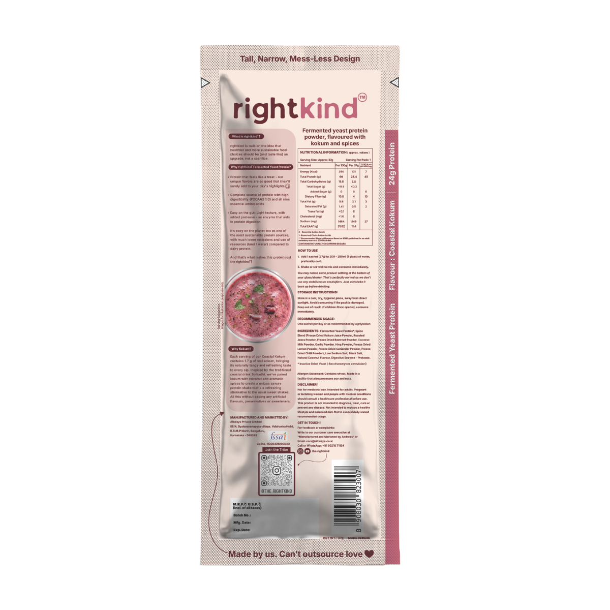 Coastal Kokam Fermented Yeast Protein Powder RightKind