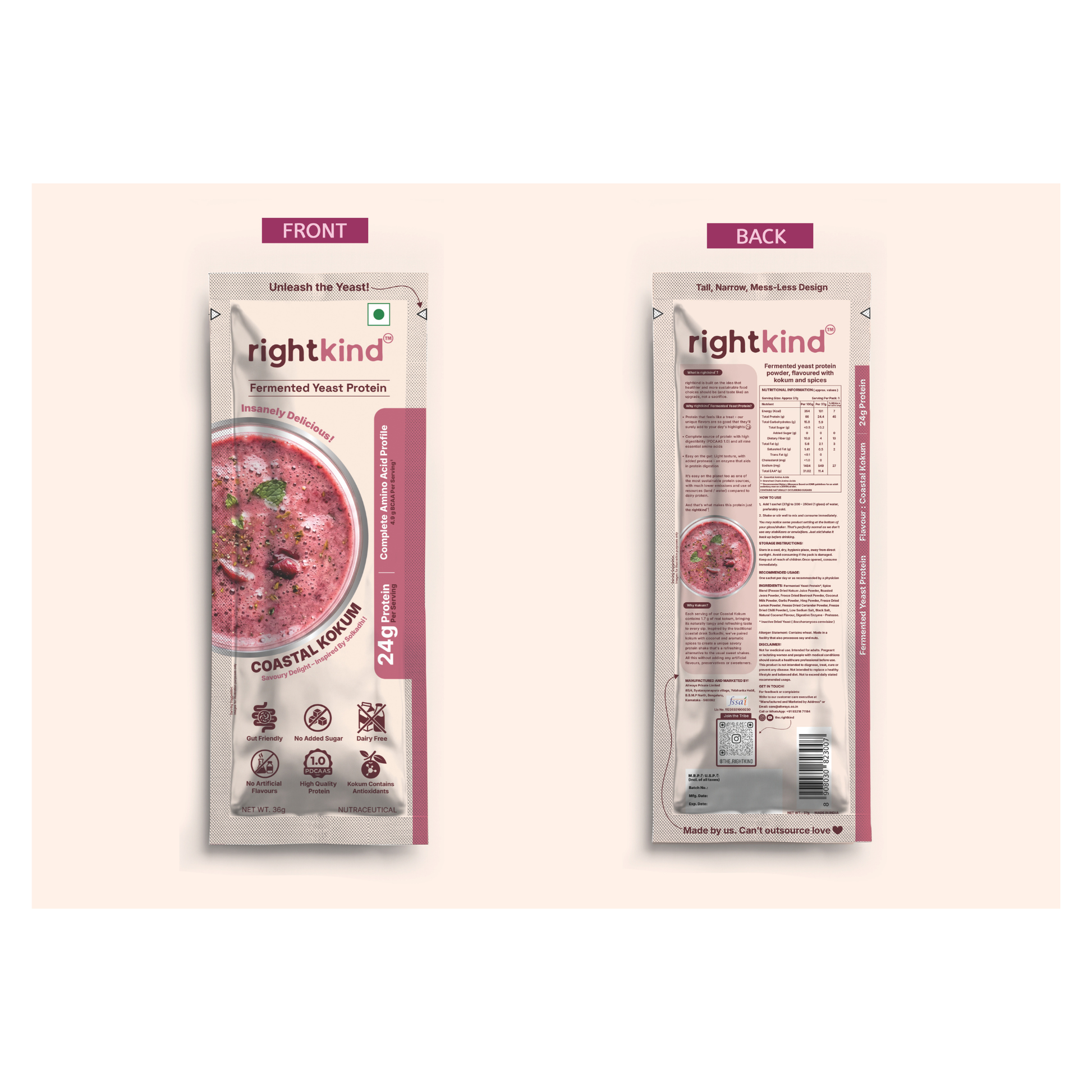 Coastal Kokam Fermented Yeast Protein Powder RightKind