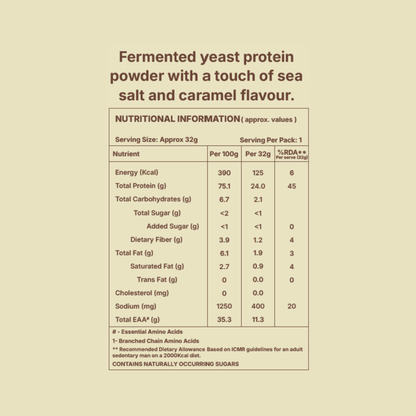 Salted Caramel Fermented Yeast Protein Powder RightKind