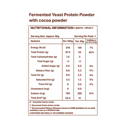 Bold Chocolate Fermented Yeast Protein Powder RightKind