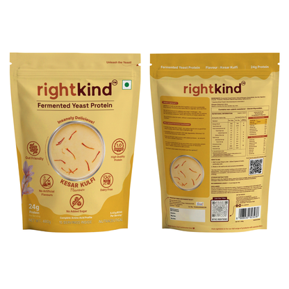 Kesar Kulfi Fermented Yeast Protein Powder - 500g RightKind