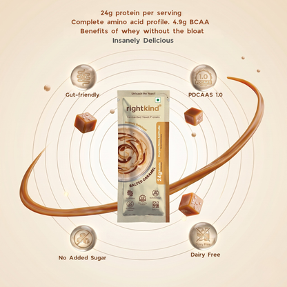 Salted Caramel Fermented Yeast Protein Powder RightKind