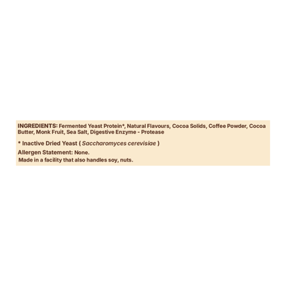 Toffee Frappé Fermented Yeast Protein Powder | 24g Protein/Serving | Gut Friendly | PDCAAS 1.0 | All 9 Essential Amino Acids | 5.43g BCAA | Dairy Free | No Added Sugar | 495g RightKind
