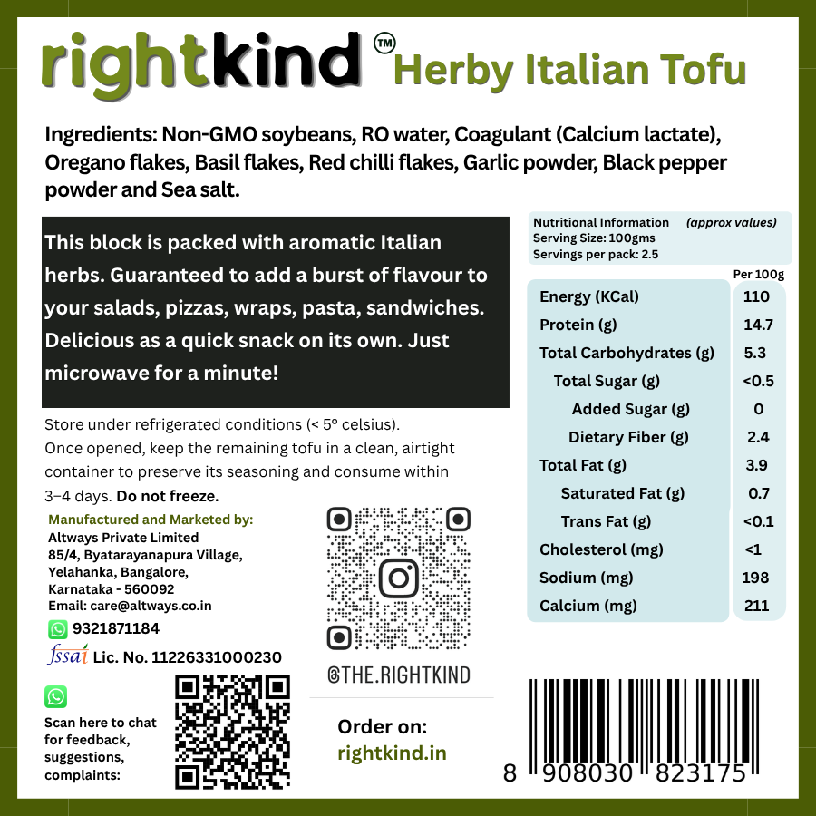 Herby Italian Tofu RightKind