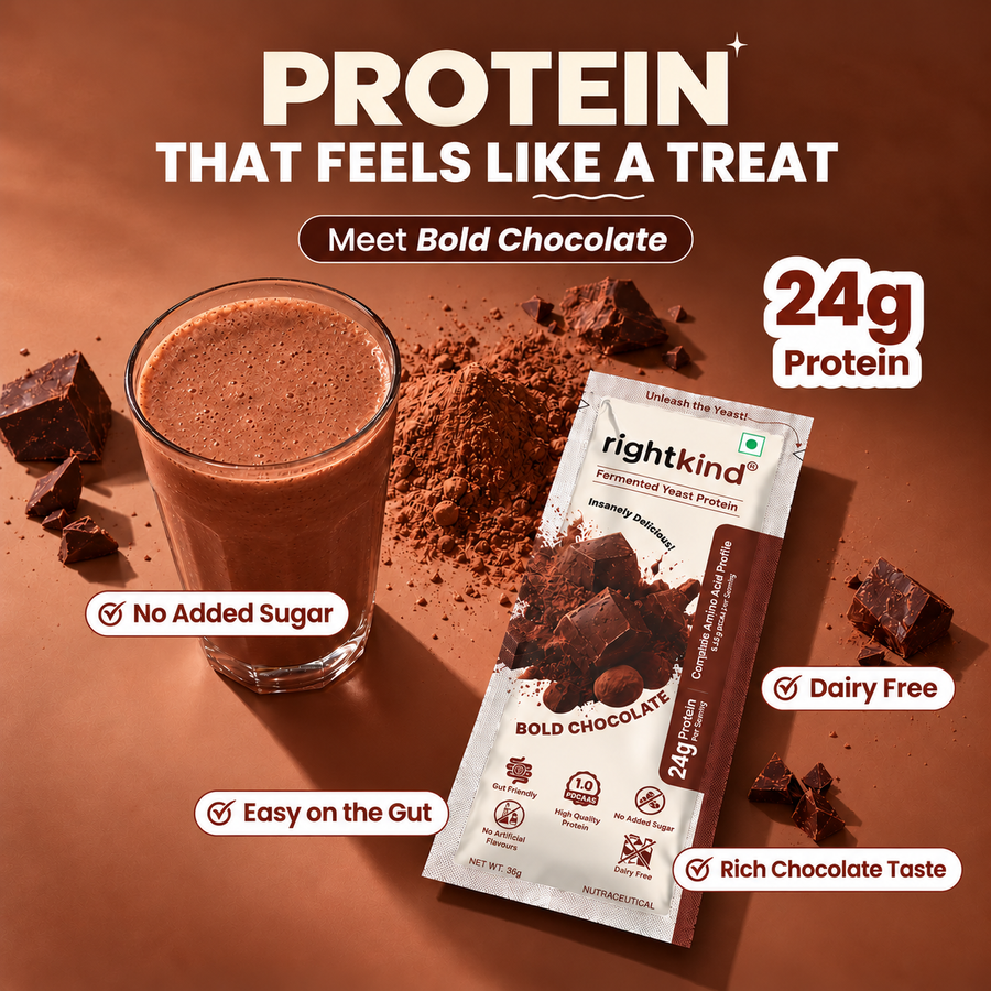 Bold Chocolate Fermented Yeast Protein Powder RightKind